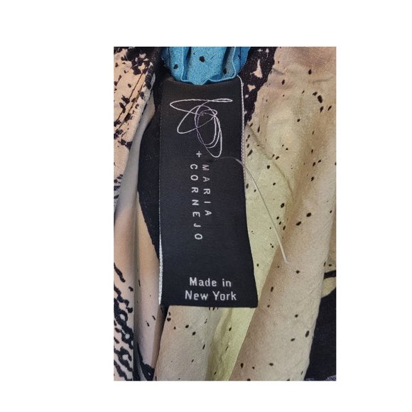 Zero + Maria Cornejo Printed Full Length Multi-Coloured Dress Size 2 - Picture 6 of 7